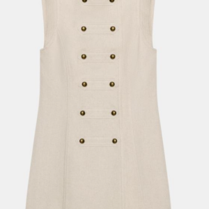 VESTIDO MINI ALAMARES CON LINO  39,95 EUR